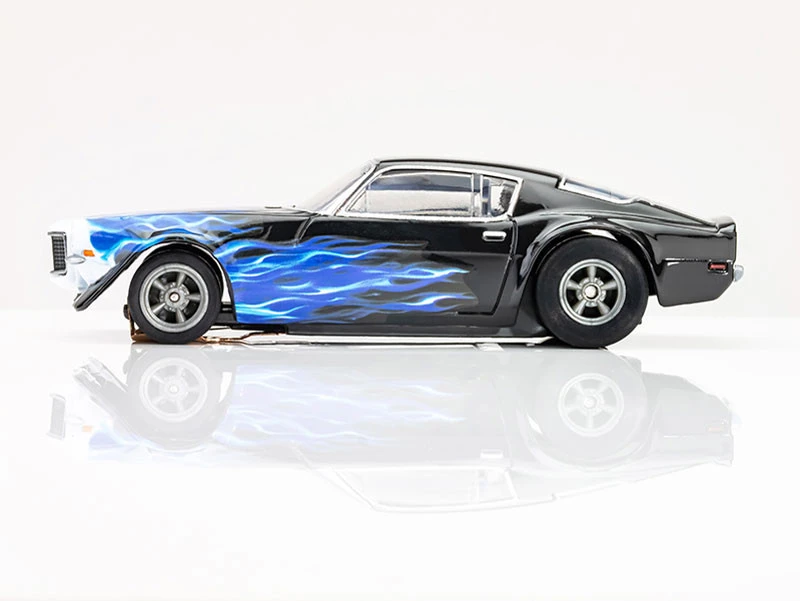 AFX 1973 Chevy Camaro Wildfire Black/Blue Mega G+ HO Slot Car 4 AFX 1973 Chevy Camaro Wildfire Black/Blue Mega G+ HO Slot Car - Image 4