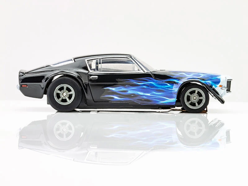 AFX 1973 Chevy Camaro Wildfire Black/Blue Mega G+ HO Slot Car 5 AFX 1973 Chevy Camaro Wildfire Black/Blue Mega G+ HO Slot Car - Image 5