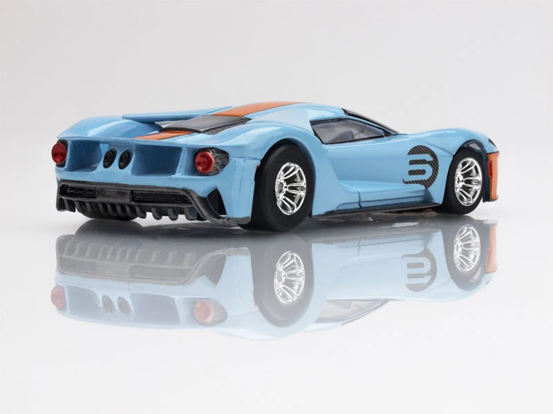 AFX Ford GT Heritage #6 Gulf Mega G+ HO Slot Car 10 AFX Ford GT Heritage #6 Gulf Mega G+ HO Slot Car - Image 10