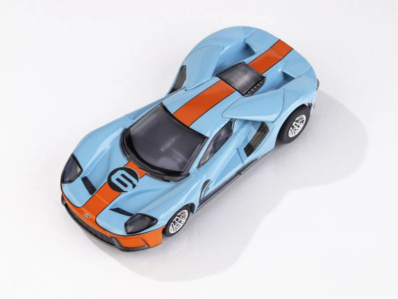 AFX Ford GT Heritage #6 Gulf Mega G+ HO Slot Car 1 AFX Ford GT Heritage #6 Gulf Mega G+ HO Slot Car