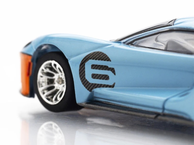 AFX Ford GT Heritage #6 Gulf Mega G+ HO Slot Car 8 AFX Ford GT Heritage #6 Gulf Mega G+ HO Slot Car - Image 8