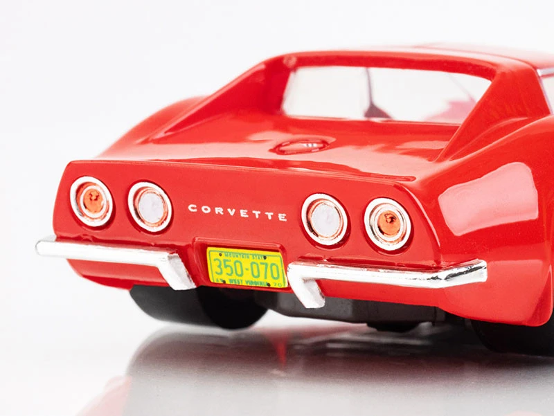 AFX 1970 Corvette Red W/Yellow Wildfire Mega G+ HO Slot Car 6 AFX 1970 Corvette Red W/Yellow Wildfire Mega G+ HO Slot Car - Image 6