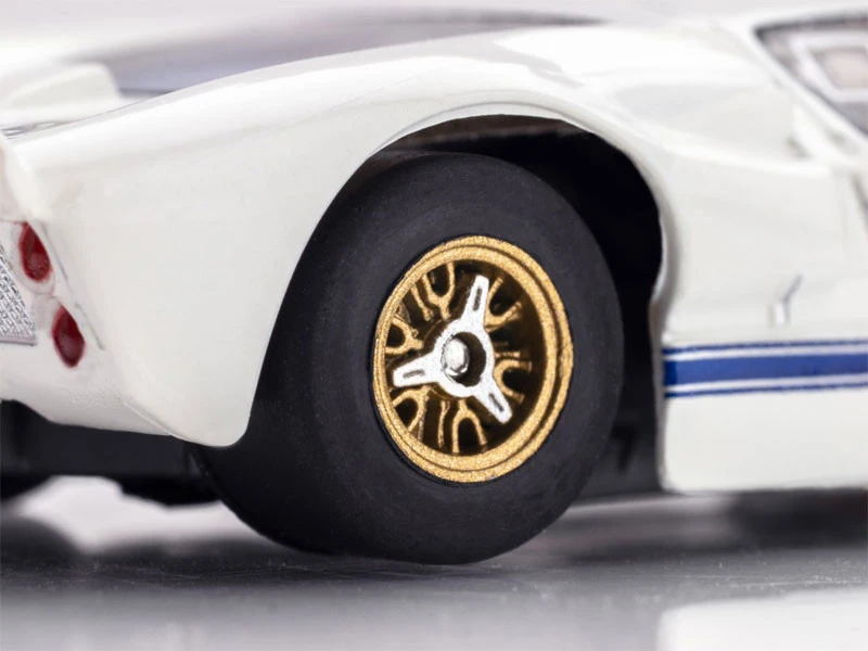 AFX Ford GT40 MKII 1966 Daytona #97 White/Black/Blue Mega G+ HO Slot Car 10 AFX Ford GT40 MKII 1966 Daytona #97 White/Black/Blue Mega G+ HO Slot Car - Image 10