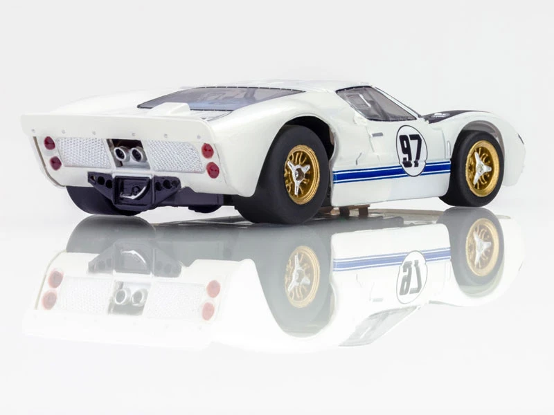 AFX Ford GT40 MKII 1966 Daytona #97 White/Black/Blue Mega G+ HO Slot Car 7 AFX Ford GT40 MKII 1966 Daytona #97 White/Black/Blue Mega G+ HO Slot Car - Image 7