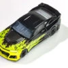 AFX 2021 Chevy Camaro ZL1 Wildfire Black-Lime Flame Mega G+ HO Slot Car