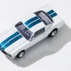 AFX 1965 Shelby Mustang GT350 White/Blue Mega G+ HO Slot Car