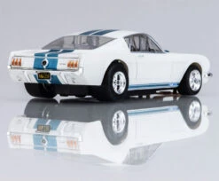 AFX 1965 Shelby Mustang GT350 White/Blue Mega G+ HO Slot Car -RC SuperStore AFX22068 3 13394.1705120462