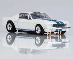 AFX 1965 Shelby Mustang GT350 White/Blue Mega G+ HO Slot Car -RC SuperStore AFX22068 4 54770.1705120462