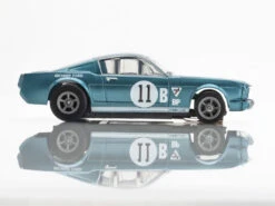 AFX 1965 Shelby Mustang GT350R Mark Donohue Blue/White Mega G+ HO Slot Car -RC SuperStore AFX22071 11 87134.1720027804