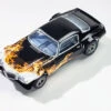 AFX 1970 Chevy Camaro Wildfire Black/Yellow/Orange Mega G+ HO Slot Car