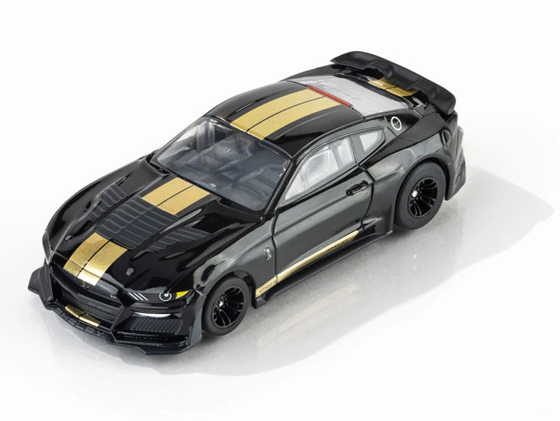 AFX 2022 Shelby Mustang GT350H Black/Gold Mega G+ HO Slot Car 1 AFX 2022 Shelby Mustang GT350H Black/Gold Mega G+ HO Slot Car