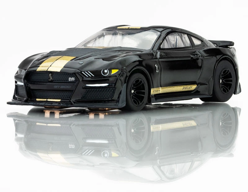 AFX 2022 Shelby Mustang GT350H Black/Gold Mega G+ HO Slot Car 2 AFX 2022 Shelby Mustang GT350H Black/Gold Mega G+ HO Slot Car - Image 2