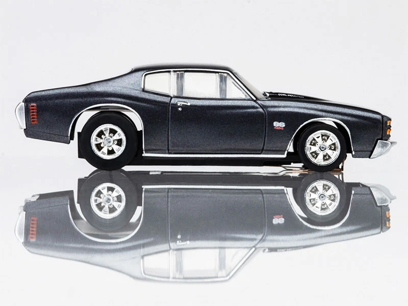 AFX 1972 Chevelle SS454 Silver/Black Mega G+ HO Slot Car 5 AFX 1972 Chevelle SS454 Silver/Black Mega G+ HO Slot Car - Image 5