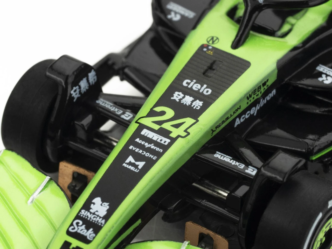 AFX Sauber F1 #24 C44 Stake FY Mega G+ HO Slot Car 11 AFX Sauber F1 #24 C44 Stake FY Mega G+ HO Slot Car - Image 11