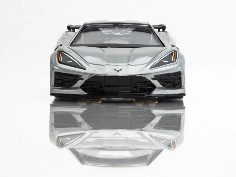 AFX Corvette C8 Ceramic Matrix Metallic Silver Mega G+ HO Slot Car 5 AFX Corvette C8 Ceramic Matrix Metallic Silver Mega G+ HO Slot Car - Image 5