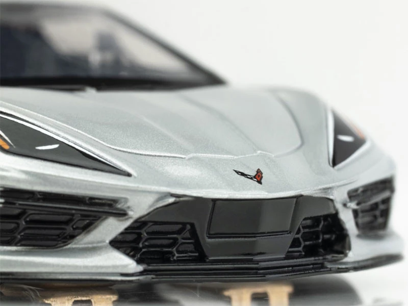 AFX Corvette C8 Ceramic Matrix Metallic Silver Mega G+ HO Slot Car 10 AFX Corvette C8 Ceramic Matrix Metallic Silver Mega G+ HO Slot Car - Image 10