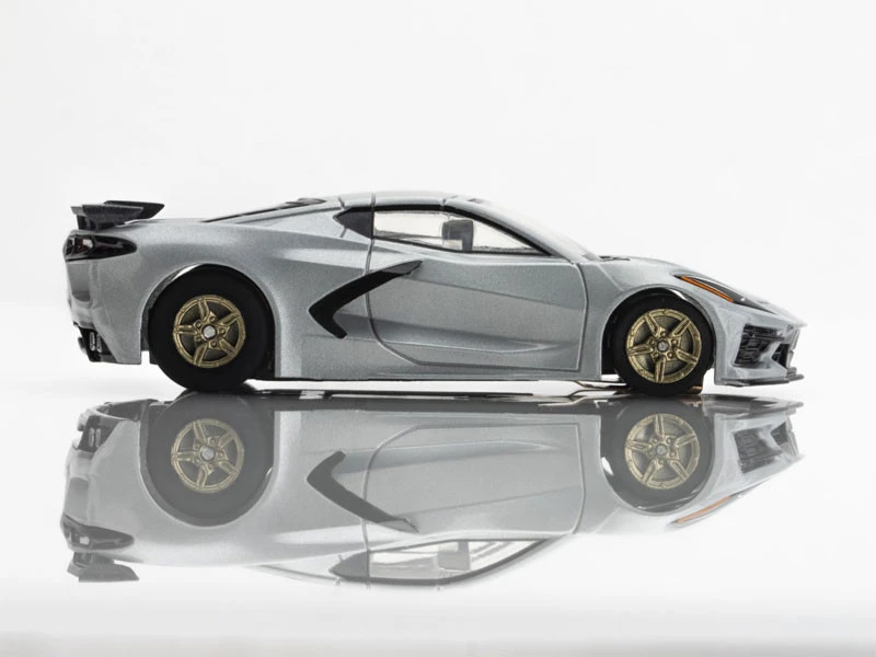 AFX Corvette C8 Ceramic Matrix Metallic Silver Mega G+ HO Slot Car 9 AFX Corvette C8 Ceramic Matrix Metallic Silver Mega G+ HO Slot Car - Image 9