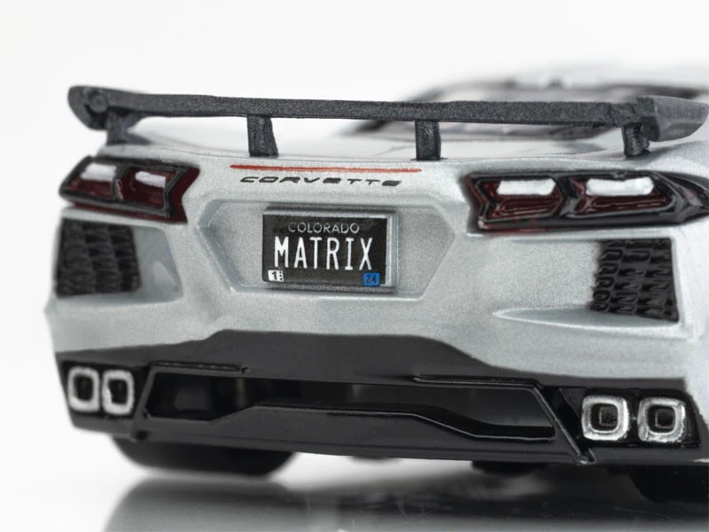 AFX Corvette C8 Ceramic Matrix Metallic Silver Mega G+ HO Slot Car 11 AFX Corvette C8 Ceramic Matrix Metallic Silver Mega G+ HO Slot Car - Image 11
