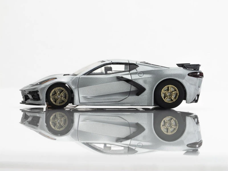 AFX Corvette C8 Ceramic Matrix Metallic Silver Mega G+ HO Slot Car 7 AFX Corvette C8 Ceramic Matrix Metallic Silver Mega G+ HO Slot Car - Image 7