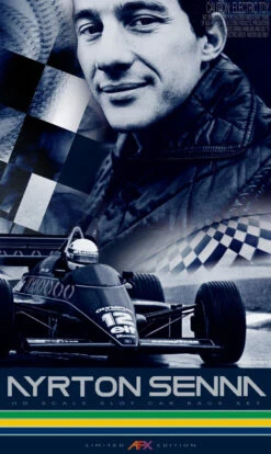 AFX Ayrton Senna Limited Edition Mega G+ HO Slot Car Race Set