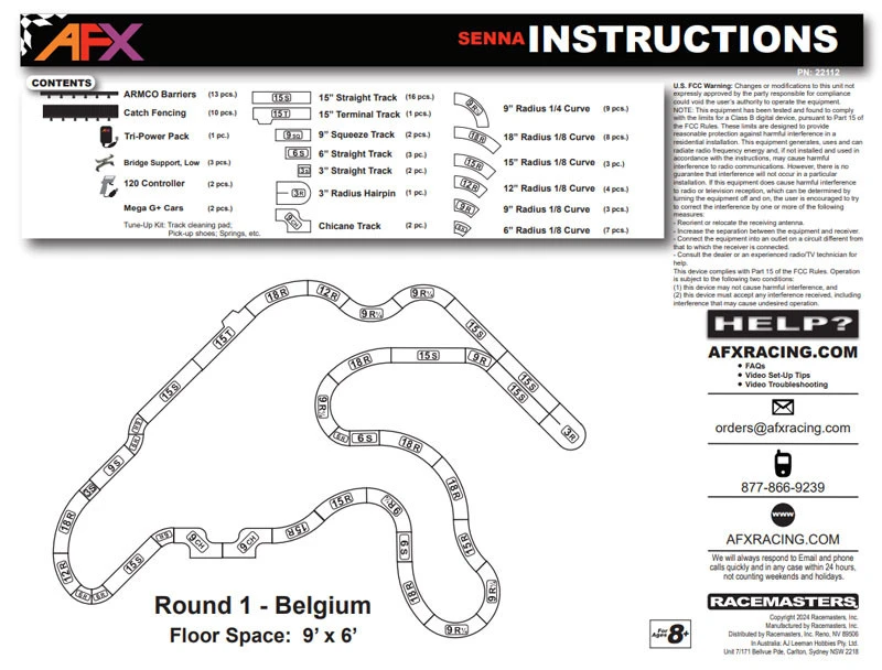 AFX Ayrton Senna Limited Edition Mega G+ HO Slot Car Race Set 5 AFX Ayrton Senna Limited Edition Mega G+ HO Slot Car Race Set - Image 5