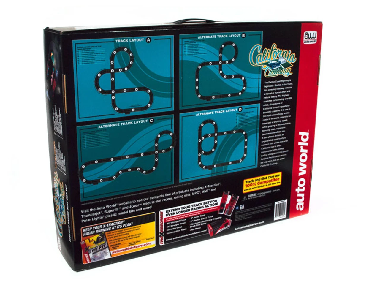 Auto World California Cruising "The Pacific Coast Highway" 14-Foot HO Slot Car Race Set 4 Auto World California Cruising "The Pacific Coast Highway" 14-Foot HO Slot Car Race Set - Image 4