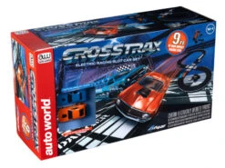 Auto World CrossTrax Road Course 9-Foot HO Slot Car Race Set