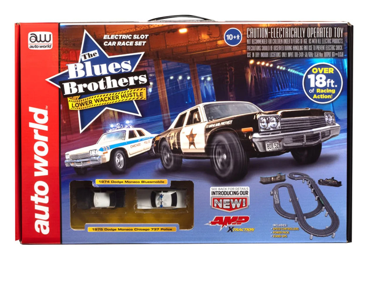 Auto World Blues Brothers Lower Wacker Hustle 18-Foot HO Slot Car Race Set 3 Auto World Blues Brothers Lower Wacker Hustle 18-Foot HO Slot Car Race Set - Image 3