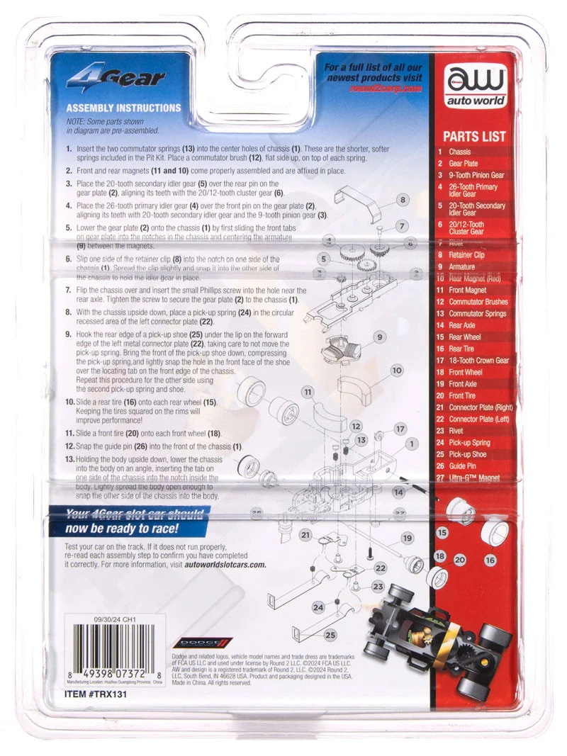 Auto World 4Gear Deluxe Pit Kit (with 1977 Dodge Tradesman Van Body) HO Slot Car 2 Auto World 4Gear Deluxe Pit Kit (with 1977 Dodge Tradesman Van Body) HO Slot Car - Image 2
