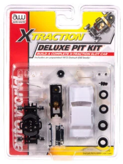 Auto World X-Traction Deluxe Pit Kit (w/1972 Datsun 510 Body) HO Slot Car