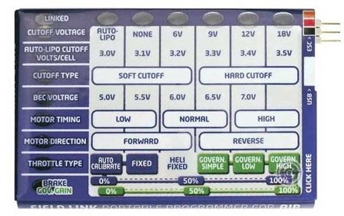 Castle Creations Quick Field Air Heli ESC Programmer Card 1 Castle Creations Quick Field Air Heli ESC Programmer Card