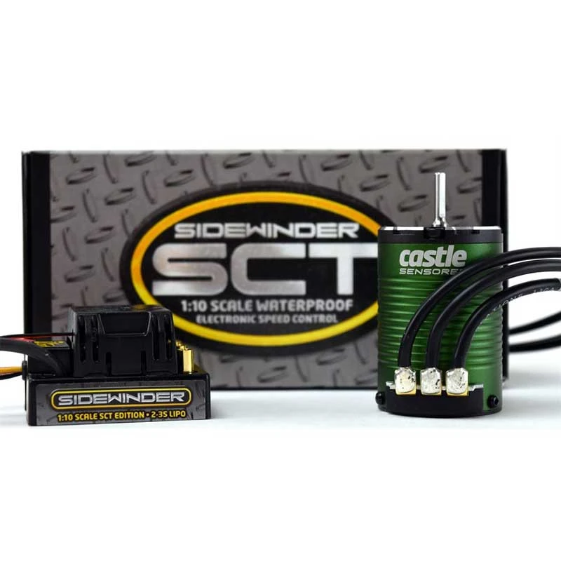 Castle Creations Sidewinder SCT Waterproof ESC & 1410-3800kv Brushless Motor 1 Castle Creations Sidewinder SCT Waterproof ESC & 1410-3800kv Brushless Motor