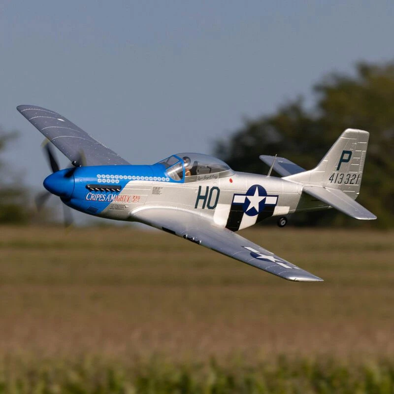 E-Flite P-51D Mustang 1.2m BNF Bind-N-Fly Basic With AS3X And SAFE Select “Cripes A’Mighty 3rd” RC Airplane 2 E-Flite P-51D Mustang 1.2m BNF Bind-N-Fly Basic With AS3X And SAFE Select “Cripes A’Mighty 3rd” RC Airplane - Image 2