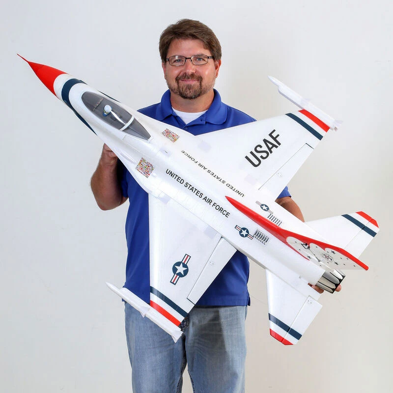 E-Flite F-16 Thunderbirds 70mm EDF Jet BNF Bind-N-Fly Basic W/AS3X And SAFE Select RC Airplane 18 E-Flite F-16 Thunderbirds 70mm EDF Jet BNF Bind-N-Fly Basic W/AS3X And SAFE Select RC Airplane - Image 18