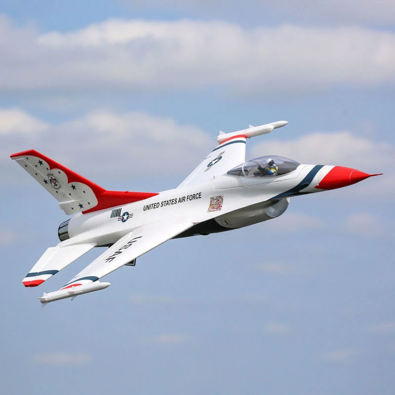 E-Flite F-16 Thunderbirds 70mm EDF Jet BNF Bind-N-Fly Basic W/AS3X And SAFE Select RC Airplane 2 E-Flite F-16 Thunderbirds 70mm EDF Jet BNF Bind-N-Fly Basic W/AS3X And SAFE Select RC Airplane - Image 2