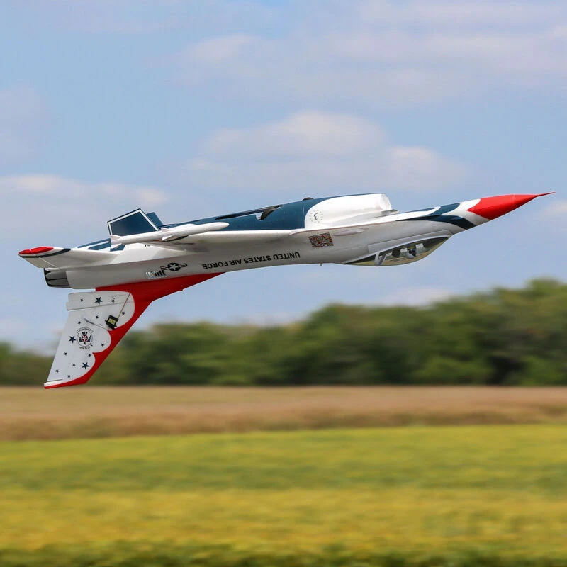 E-Flite F-16 Thunderbirds 70mm EDF Jet BNF Bind-N-Fly Basic W/AS3X And SAFE Select RC Airplane 3 E-Flite F-16 Thunderbirds 70mm EDF Jet BNF Bind-N-Fly Basic W/AS3X And SAFE Select RC Airplane - Image 3