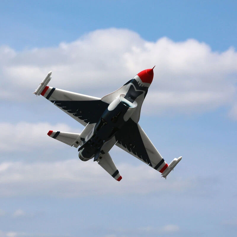 E-Flite F-16 Thunderbirds 70mm EDF Jet BNF Bind-N-Fly Basic W/AS3X And SAFE Select RC Airplane 4 E-Flite F-16 Thunderbirds 70mm EDF Jet BNF Bind-N-Fly Basic W/AS3X And SAFE Select RC Airplane - Image 4