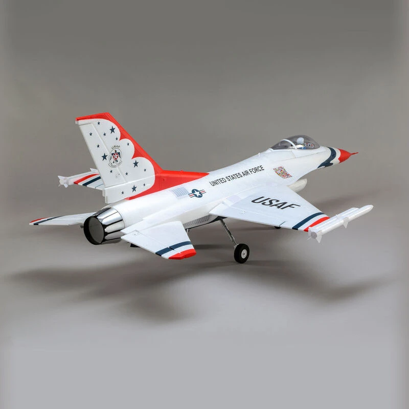 E-Flite F-16 Thunderbirds 70mm EDF Jet BNF Bind-N-Fly Basic W/AS3X And SAFE Select RC Airplane 6 E-Flite F-16 Thunderbirds 70mm EDF Jet BNF Bind-N-Fly Basic W/AS3X And SAFE Select RC Airplane - Image 6