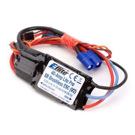 E-Flite 40-Amp Lite Pro Switch-Mode BEC Brushless ESC (V2) 1 E-Flite 40-Amp Lite Pro Switch-Mode BEC Brushless ESC (V2)