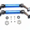 GPM Blue Steel & Aluminum Rear CVD Driveshaft Set W/Hex For 4x4 Slash Rustler Stampede Rally & 2WD Slash