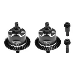 GPM Black 4140 Carbon Steel And 7075 Alloy Front And Rear Complete Differential For Mini Maxx/XRT