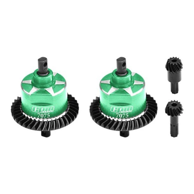 GPM Green 4140 Carbon Steel And 7075 Alloy Front And Rear Complete Differential For Mini Maxx/XRT 1 GPM Green 4140 Carbon Steel And 7075 Alloy Front And Rear Complete Differential For Mini Maxx/XRT