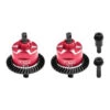 GPM Red 4140 Carbon Steel And 7075 Alloy Front And Rear Complete Differential For Mini Maxx/XRT