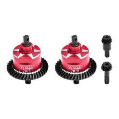 GPM Red 4140 Carbon Steel And 7075 Alloy Front And Rear Complete Differential For Mini Maxx/XRT