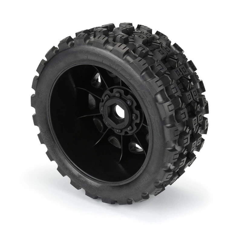 Pro-Line (Black) 1/6 Badlands MX57 Front/Rear 5.7” Tires Mounted On Raid 8x48 Removable 24mm Hex Wheels (2): X-MAXX 4 Pro-Line (Black) 1/6 Badlands MX57 Front/Rear 5.7” Tires Mounted On Raid 8x48 Removable 24mm Hex Wheels (2): X-MAXX - Image 4