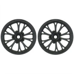 Pro-Line Pomona Drag Spec 2.2" Black Front Wheels For Slash 2WD