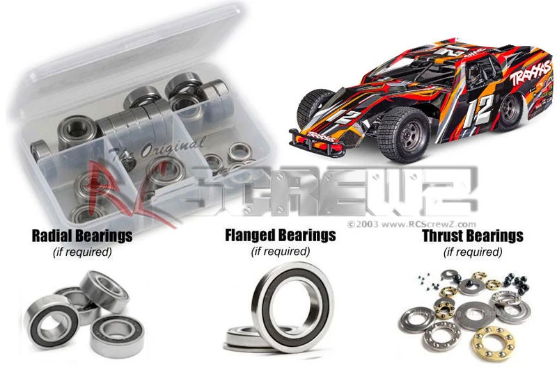 RC Screwz Traxxas Slash Modified Oval (104354-74) Rubber Shielded Bearing Kit 1 RC Screwz Traxxas Slash Modified Oval (104354-74) Rubber Shielded Bearing Kit