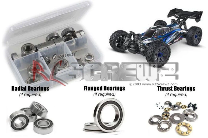 RC Screwz Traxxas Jato 4X4 BL-2S (90154-4) Rubber Shielded Bearing Kit 1 RC Screwz Traxxas Jato 4X4 BL-2S (90154-4) Rubber Shielded Bearing Kit