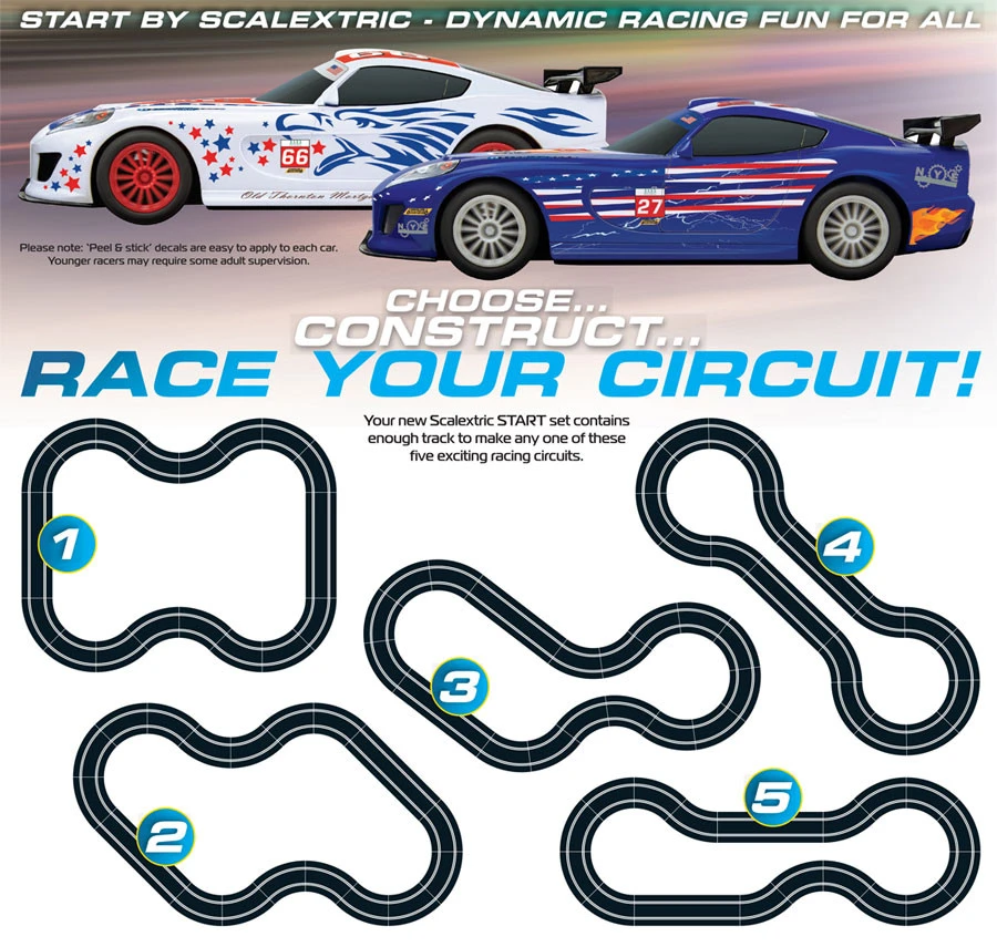Scalextric START GT America 1/32 Slot Car Track Set 2 Scalextric START GT America 1/32 Slot Car Track Set - Image 2