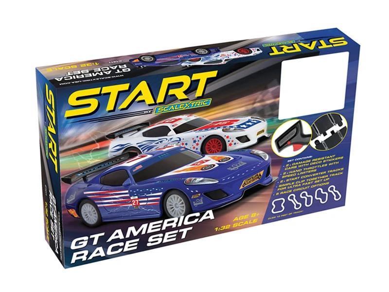 Scalextric START GT America 1/32 Slot Car Track Set 1 Scalextric START GT America 1/32 Slot Car Track Set
